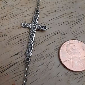 Bali Legacy Coll. Sterling Silver Cross Brace